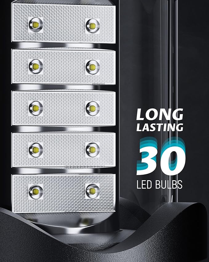 Lichamp 4 Pack LED Camping Lanterns, Battery Powered Camping Lights LED - Image 4