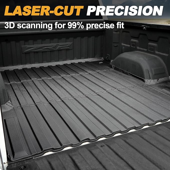 Truck Bed Mat Fit for 2019-2026 Chevy Silverado 1500 & Sierra 1500, 5.8FT All - Image 2