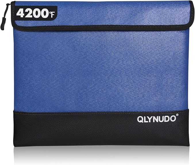 4200℉ Fireproof Bag for Cash, Documents and Valuables by QLYNUDO