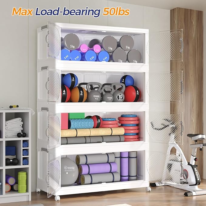 640QT Extra Large Stackable Storage Bins - Image 8