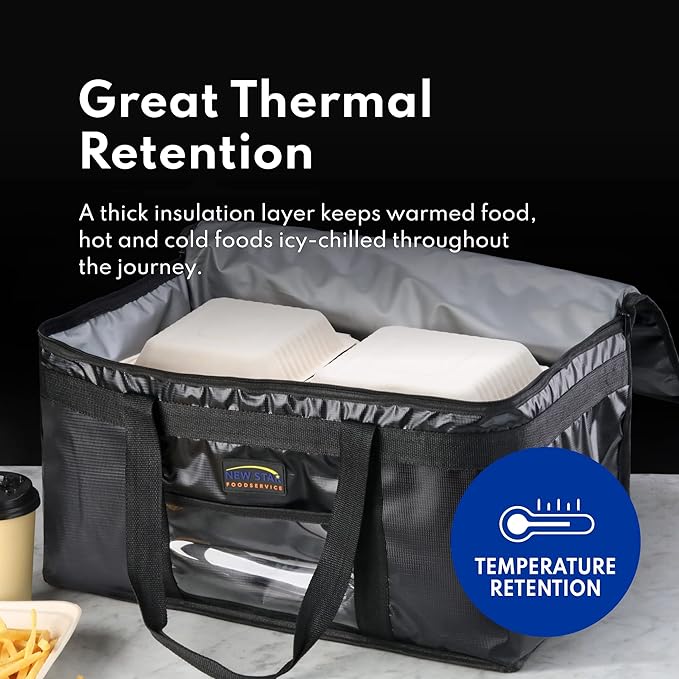 New Star Foodservice 1028690 Commercial Quality Insulated Food Delivery Bag - Image 4