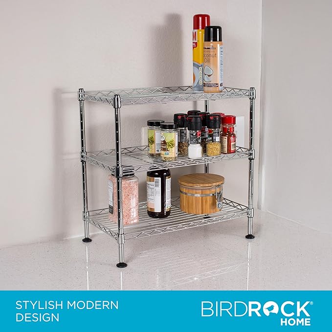 Internet's Best 3-Tier Compact Wire Utility Shelving Unit - Image 4
