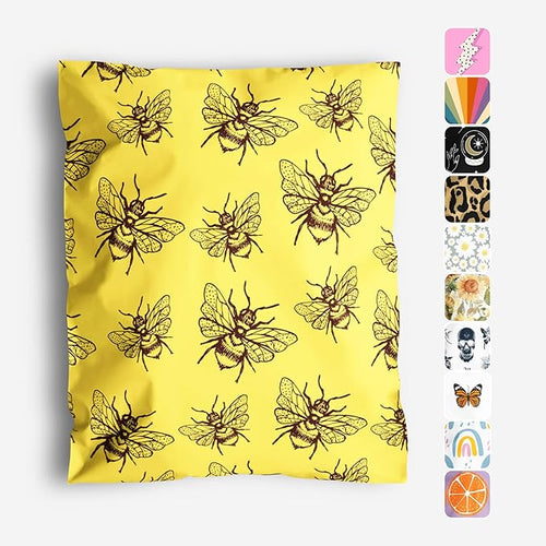 10x13 Poly Mailers – Honey Bee – Waterproof, Tear-Resistant Shipping Bags by PackageMint