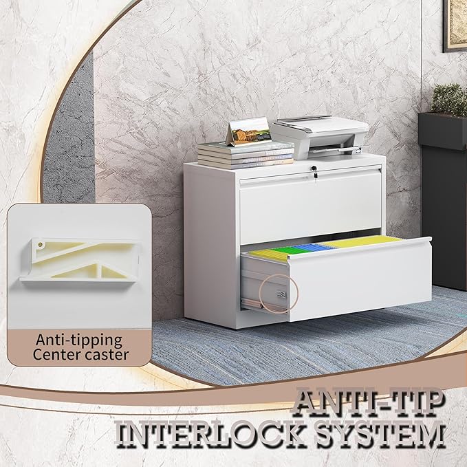2 Drawer Lateral File Cabinet - Image 7