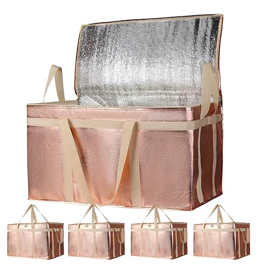 Bodaon 5-Pack Cooler Insulated Food Delivery Bag, Rideshare Delivery Bag by Bodaon