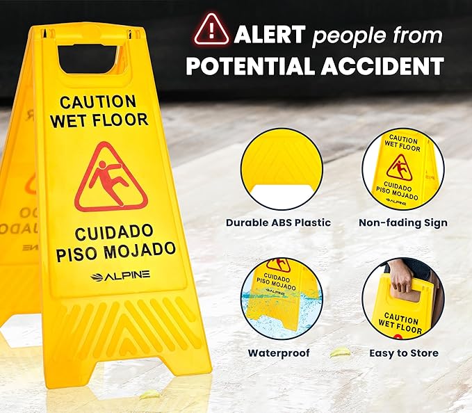 Alpine Wet Floor Signs 3 Pack - Image 5