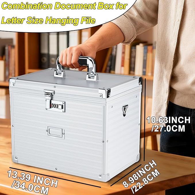 File Storage Cabinet File Organizer Document Organizer File Box in Office and - Image 6