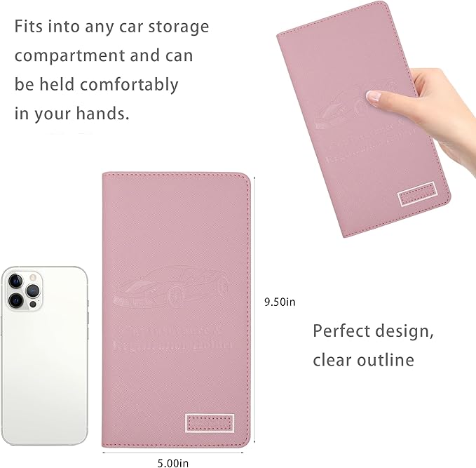 Car Registration and Insurance Holder Glove Box Folder-Premium Car Folder - Image 4