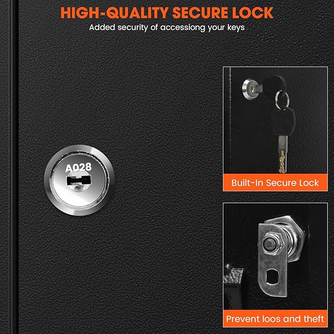 150 Keys Cabinet Organizer Wall Mount, Heavy Duty Key Lock Box - Image 8