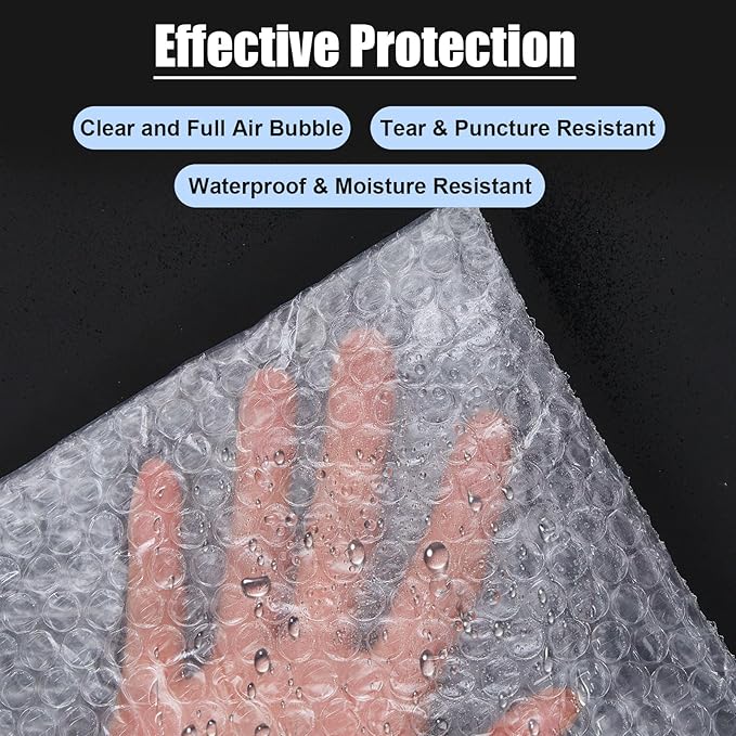 5 Pack Self Seal 24 x 28 Inch Bubble Bags Extra Large Clear Bubble Cushioning - Image 3