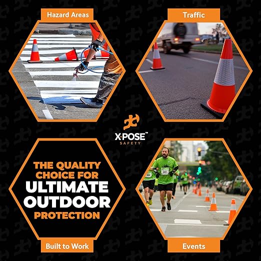 Xpose Safety 18 Inch Orange Traffic Cones - Image 7
