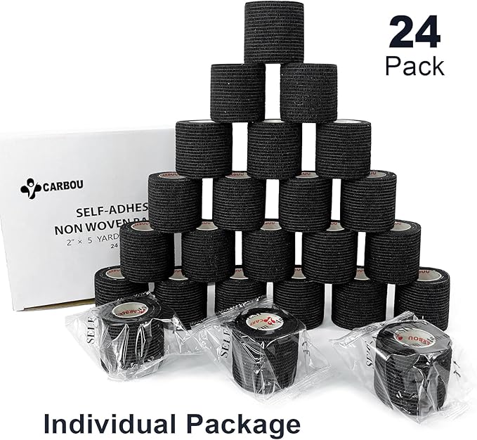 Carbou-Self Adhesive Bandages Sports Wrap, Athletic Elastic Cohesive Bandage - Image 4