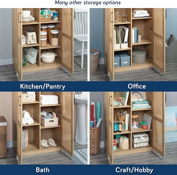 Sauder Miscellaneous Storage Cabinet, Harmony Ash Finish - Image 5