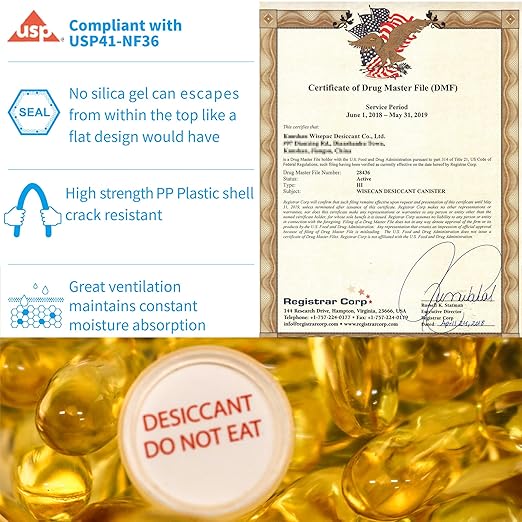 3 Gram 80 Pack Silica Gel Canister, and Packets - Image 2