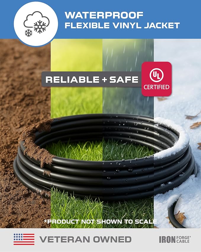 Iron Forge Cable 8 Ft Black Extension Cord - Image 2