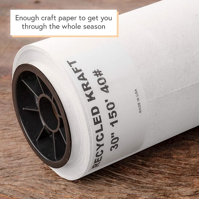 DIY CREW White Kraft Paper Roll - Image 4