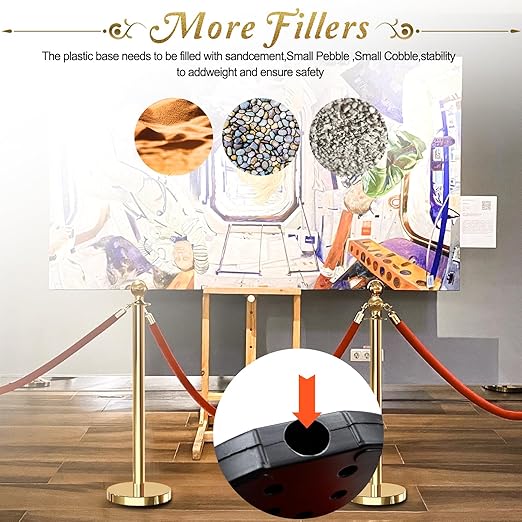 8PCS Gold Stanchions Posts - Image 5