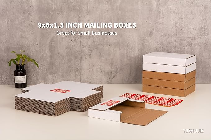 9x6x1.3 inch Small Shipping Boxes, 25 Pack - Image 7