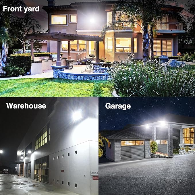 Onforu 40W Flood Lights Outdoor, 4000lm Bright LED Plug in Work Light, 6500K - Image 7