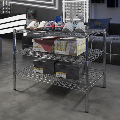 24" Deep x 36" Wide x 27" Height Wire Shelving Kit | 3-Tier | NSF Commercial - Image 2