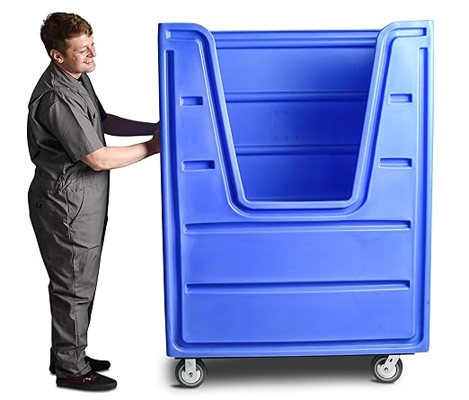 Meese 72P Bulk-Trux Commercial Laundry Linen Truck Cart | Polyethylene | 38 - Image 4