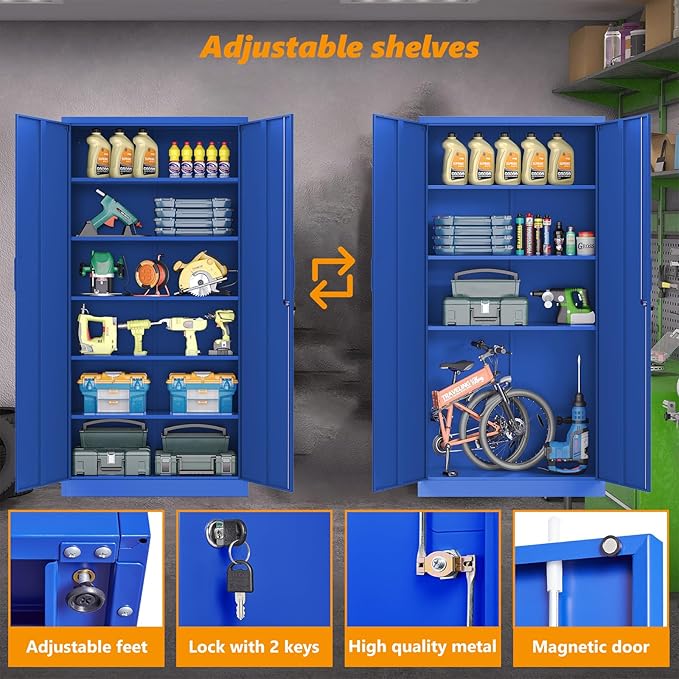 STANI Metal Garage Storage Cabinet - Image 3