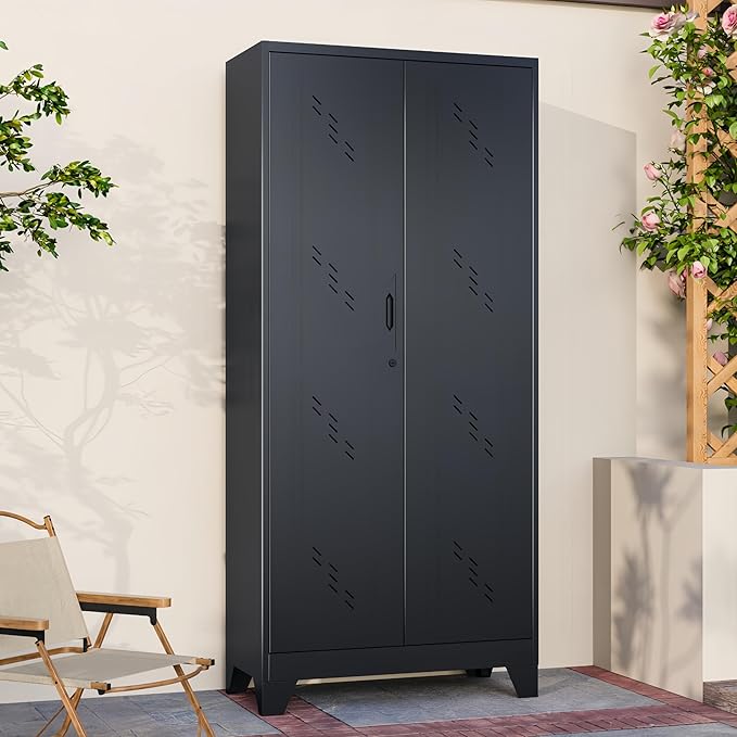 75" Heavy-Duty Metal Storage Cabinet - Image 2