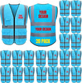 BeautyWill 10/20 Pack Custom Logo Safety Vest, Bulk High Visibility Class 2 by BeautyWill