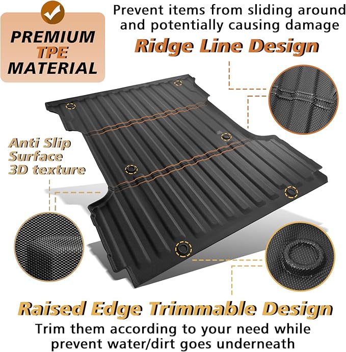 TripleAliners Truck Bed Mat Compatible - Image 3