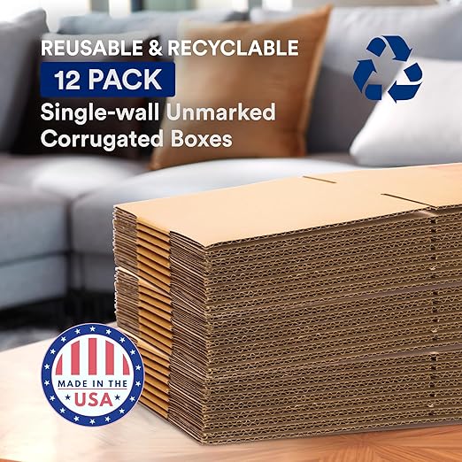 BOX USA Moving Boxes Large 20"L x 20"W x 15"H 12-Pack - Image 3