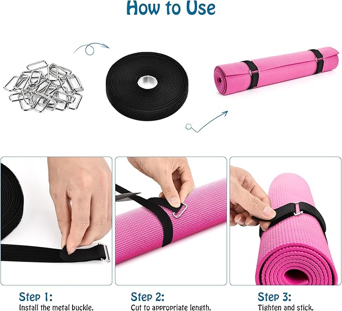 0.75"x19.7ft Hook and Loop Straps - Image 3