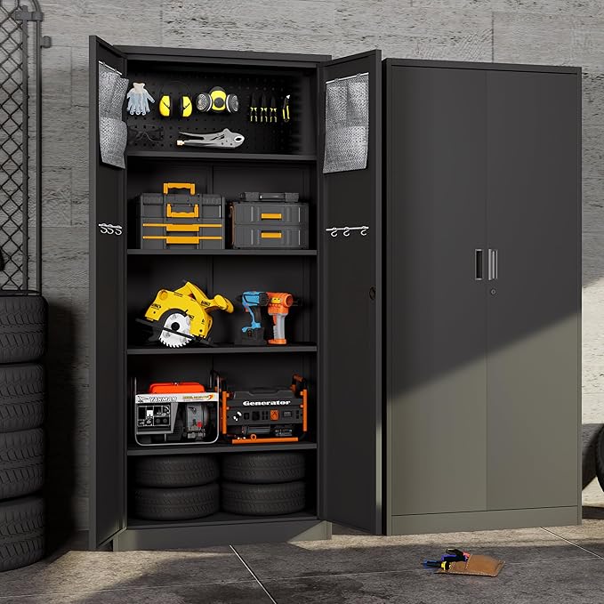 Big Metal Garage Storage Cabinet - Image 6