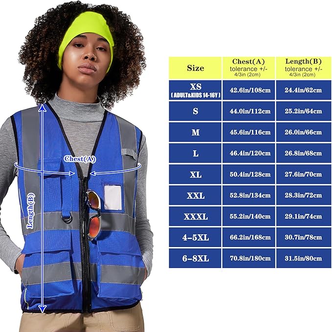 A-SAFETY High Visibility Reflective Safety Vest Customize Logo - Image 5