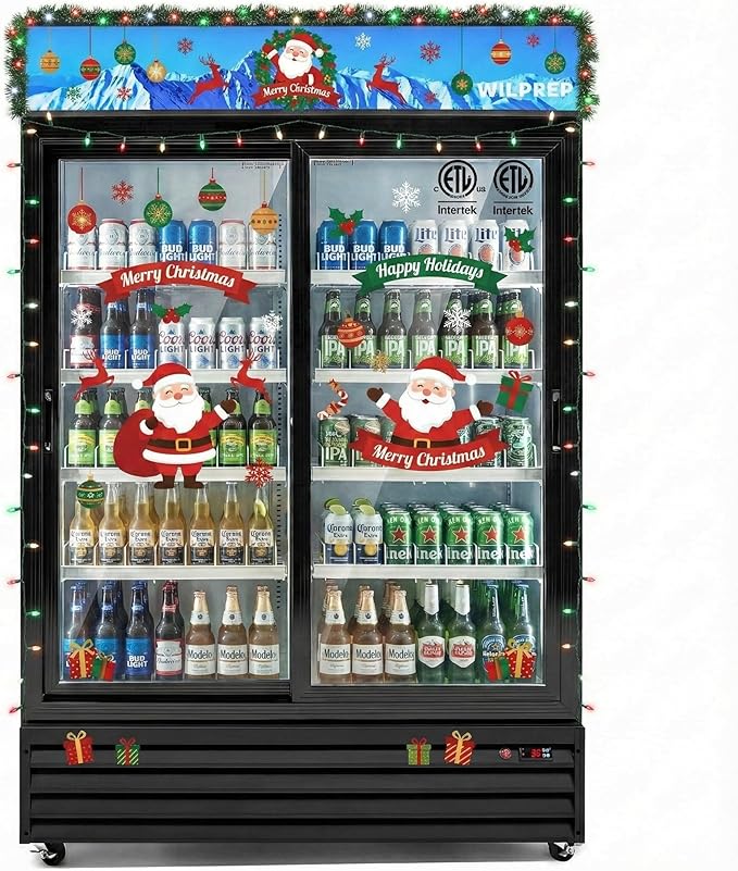 Wilprep Commercial Refrigerator, 37 cu. ft. Upright Beverage Display by Wilprep