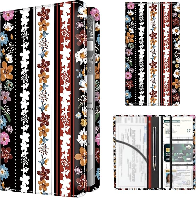 Premium Car Registration and Insurance Card Holder, Cute PU Leather Car by Unknown
