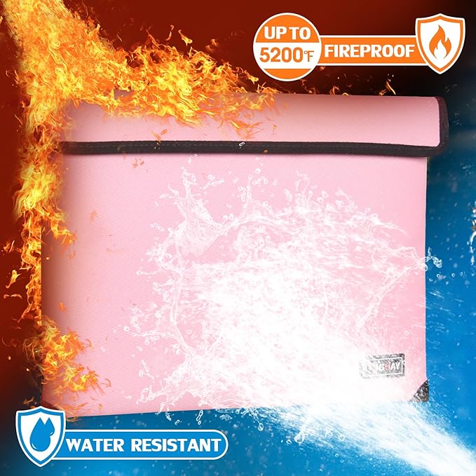 Fireproof Bag with 5200℉ Thermal Insulated, Waterproof Fireproof document bag - Image 2