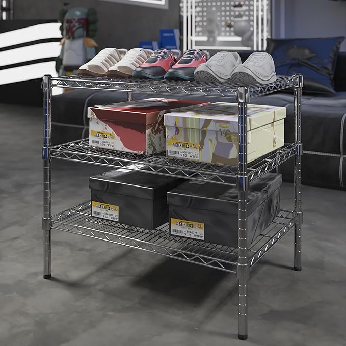 21" Deep x 30" Wide x 27" Height Wire Shelving Kit | 3-Tier | NSF Commercial - Image 2