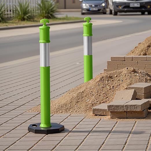VEVOR 3 Pack Traffic Delineator Posts, 48 inches Traffic Safety Cones - Image 8