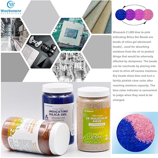 Silica Gel 4 LBS, Indicating Silica Gel, Reusable Silica Gel Desiccant - Image 4