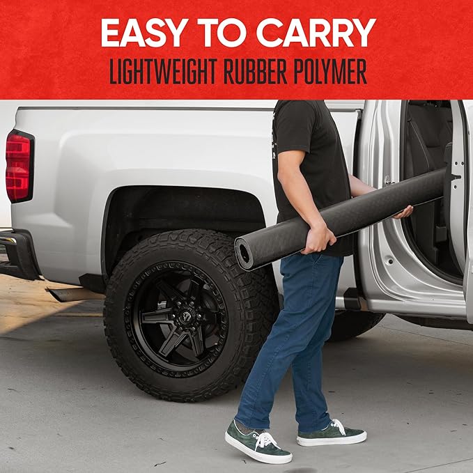 Motor Trend Utility Truck Bed Mat – All Weather Rubber Truck Bed Liner Mat - Image 6