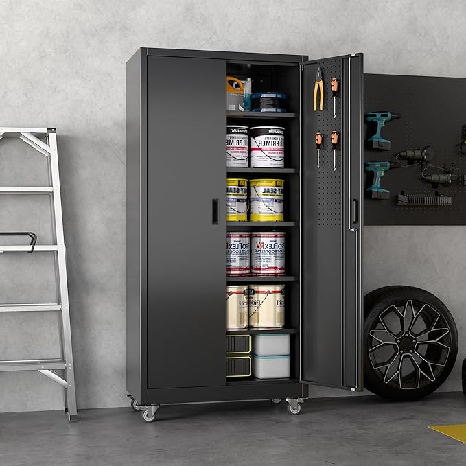 Aobabo Upgrade 71H''*34''W*18''D Metal Garage Storage Cabinet - Image 2