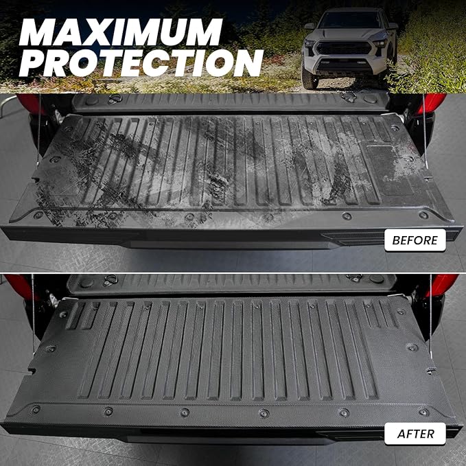 LASFIT Tailgate Mat for Toyota Tacoma 2024-2026, All Weather Truck Tailgate - Image 2