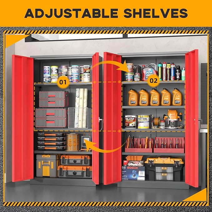 Greenvelly Metal Storage Cabinet - Image 3