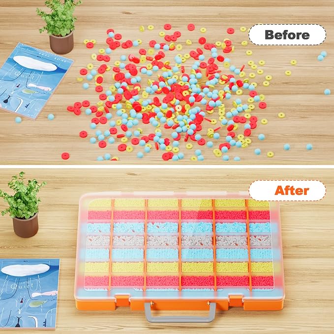 Bluedale 2 Pack 48 Grids Large Plastic Organizer Box - Image 5
