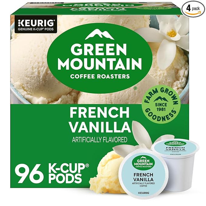 Green Mountain Coffee Roasters French Vanilla Coffee, Keurig Single-Serve K-Cup by GreenMountainCoffeeRoasters