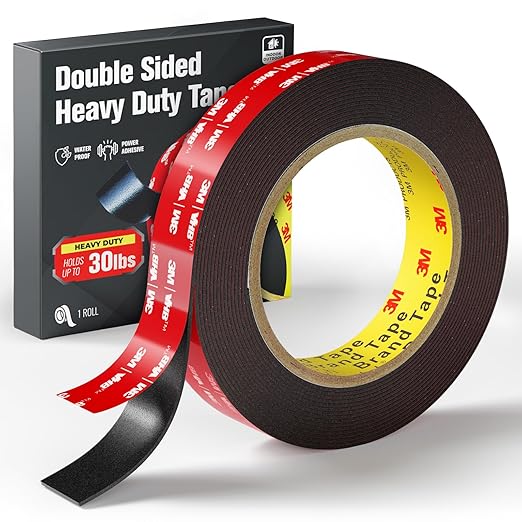 Double Sided Heavy Duty Tape, Made of 3M VHB Tape, 16.5 FT × 0.94 in Mounting by WALLQMER