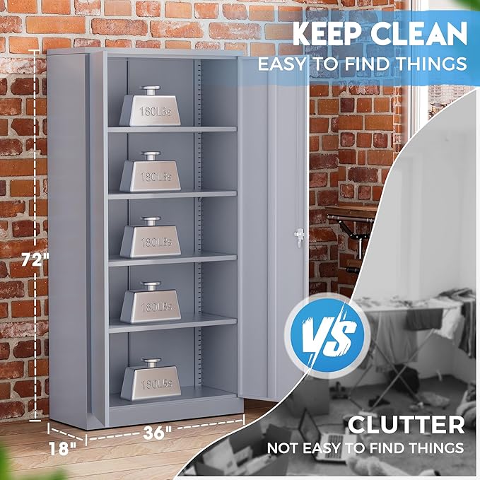 Greenvelly Metal Storage Cabinet - Image 6