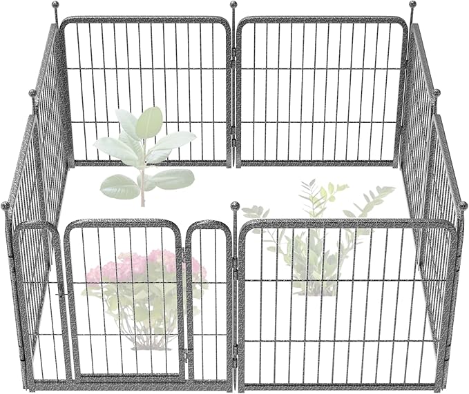 FXW Garden Fence Outdoor for The Yard – 24in x 15.2ft Heavy Duty Metal Animal by FXW