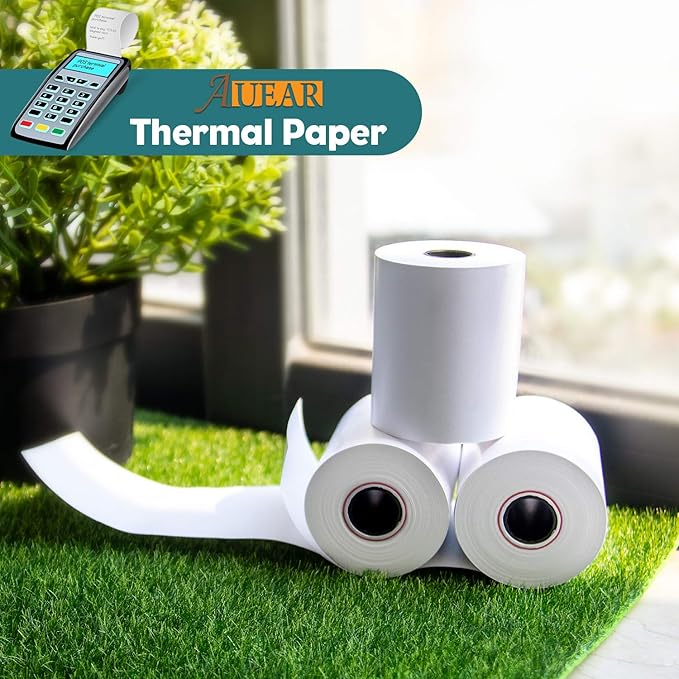 AUEAR, Thermal Cash Register POS Paper Rolls, 2 1/4" x 85' - Image 7