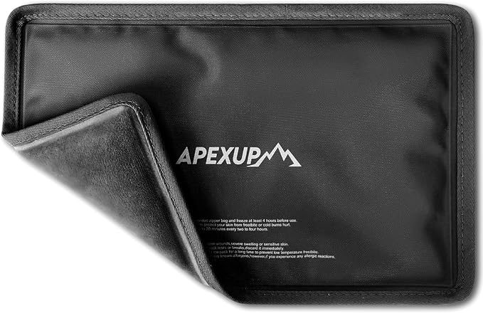 APEXUP Gel Ice Packs for Injuries Reusable, Flexible Double Sided Cold Packs by APEXUP